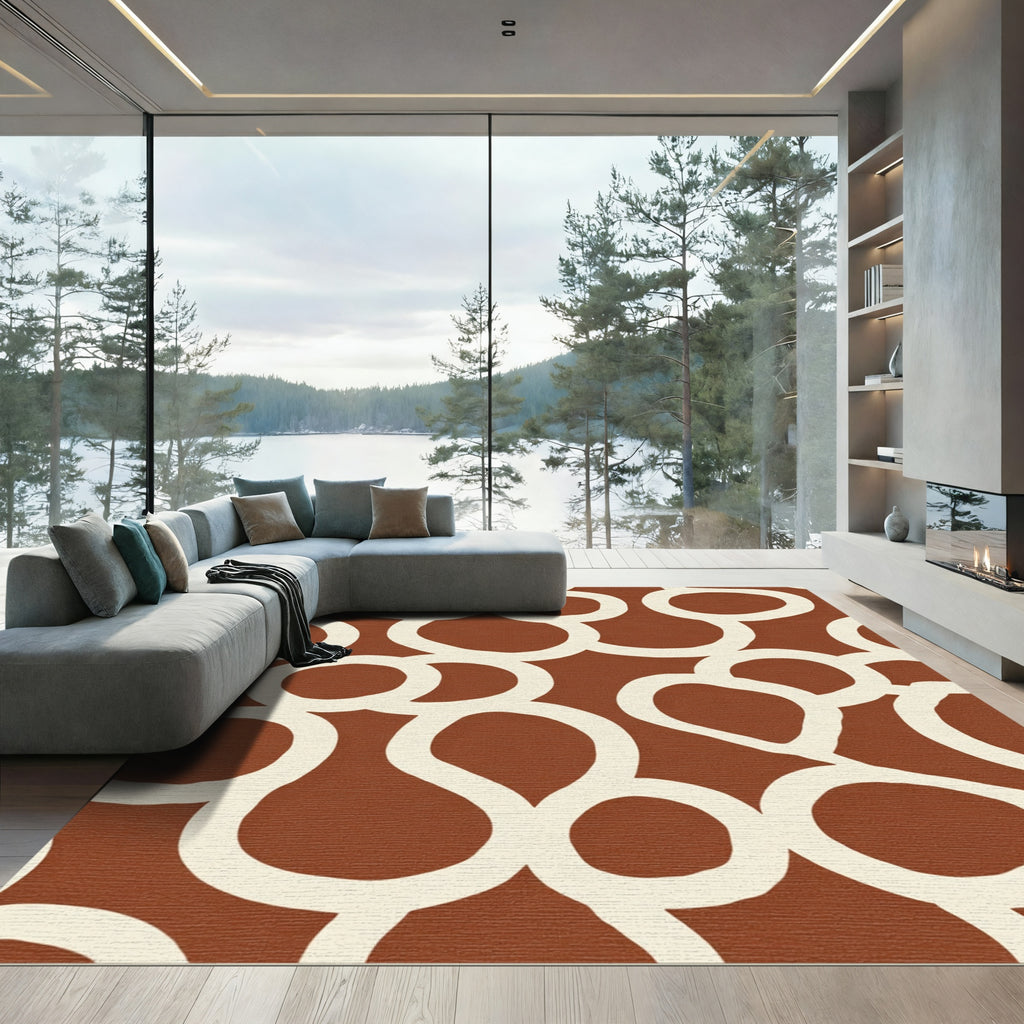 Earthy Brown Organic Loop Rug