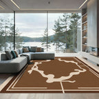 Earth Tones Organic Frame Rug
