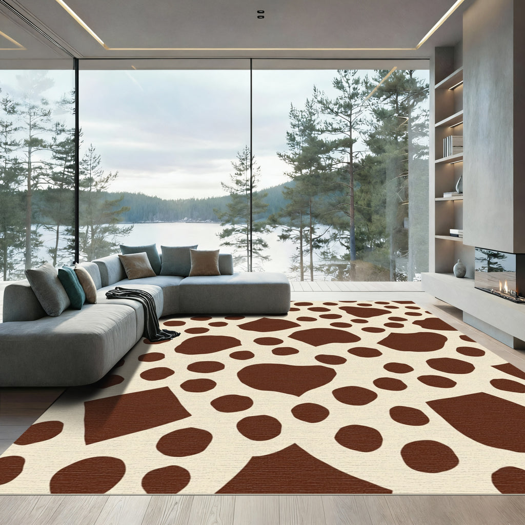 Brown Spots Organic Field Rug
