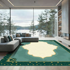 Emerald Golden Arched Frame Rug