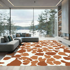 Brown Caramel Abstract Spots Rug