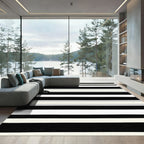 Monochromatic Linear Bands With Accents Rug