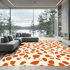 Orange Blob Scatter Rug