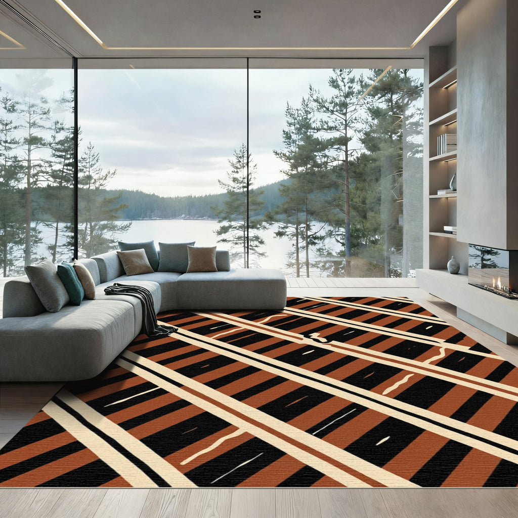 Diagonal Stripe Rug
