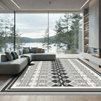 Monochromatic Geometric Bordered Abstract Rug