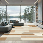 Neutral Earthy Curves Geometric Blocks Rug