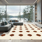 Classic Brown Spoke Repeat Rug