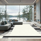 Monochromatic Geometric Gradient Stripe Rug