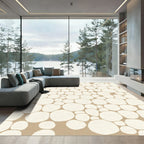 Cream Pebble Scatter Rug