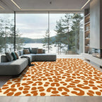 Ginger Brown Animal Spots Rug