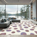 Mottled Lavender and Taupe Gumballs Rug