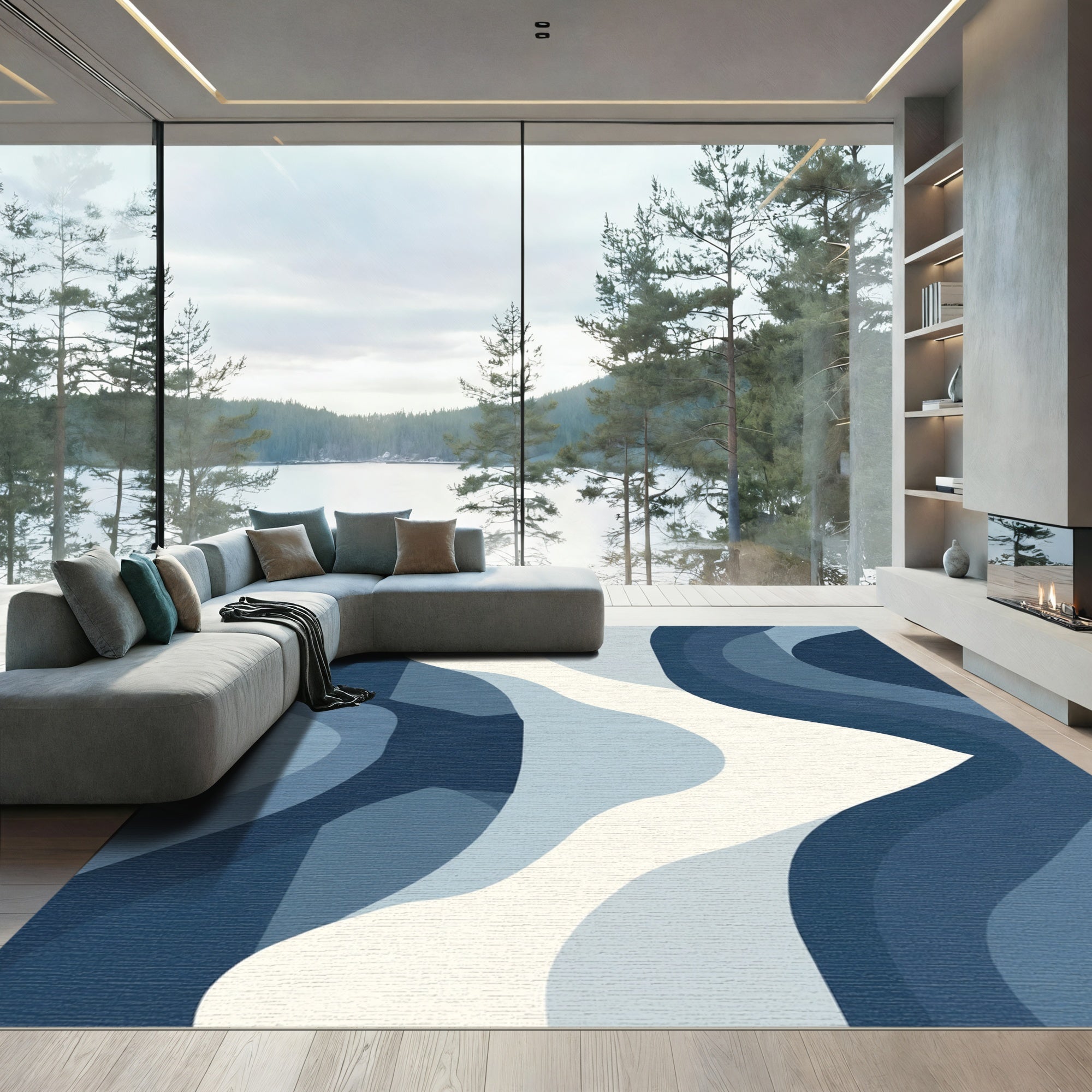 Oceanic Gradient Flowing Curvature Rug