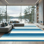 Ocean Wave Stripes Rug