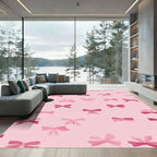 Pink Bows All Over Rug