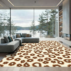 Brown Spotty Animal Print Rug