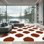 Terracotta Seed Petal Repeat Rug