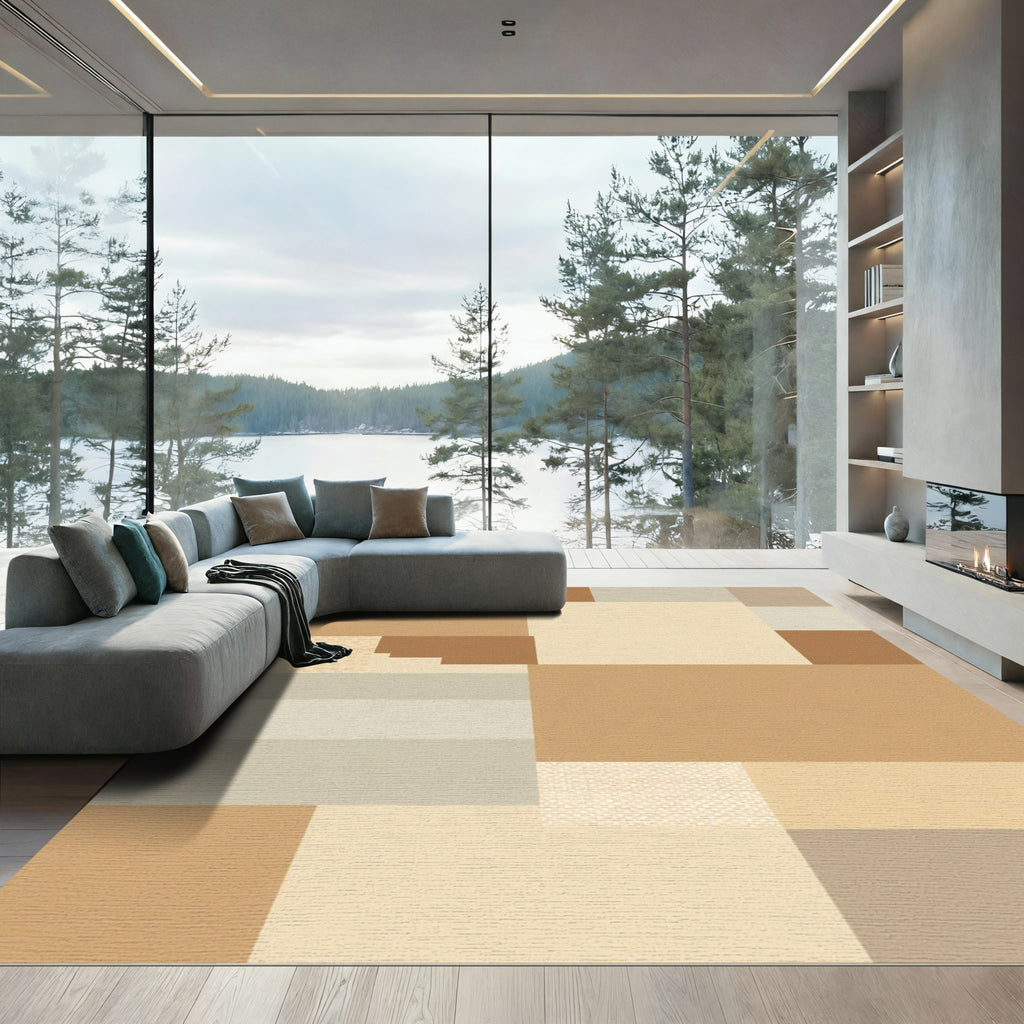 Neutral Geometric Block and Stripe Rug