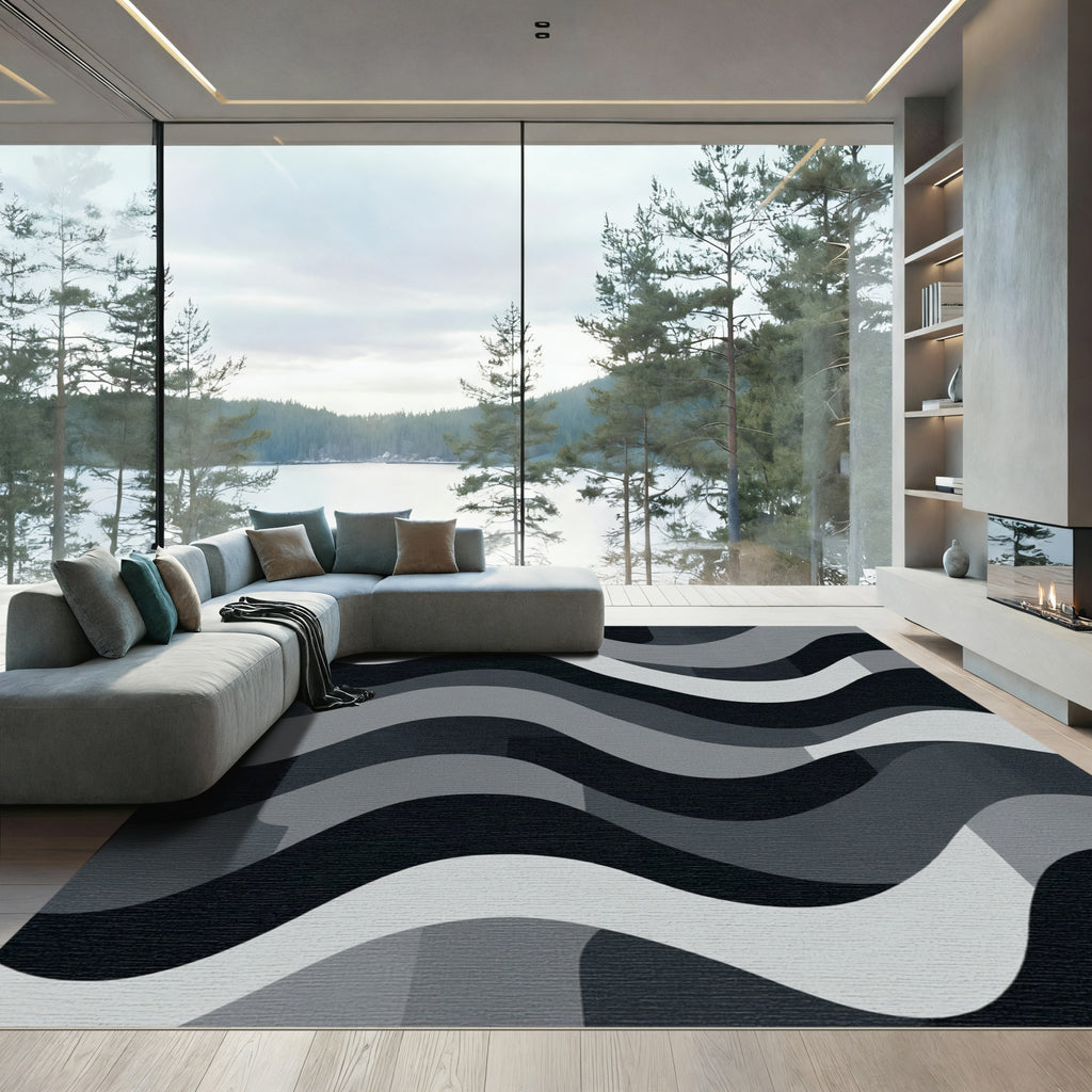 Monochromatic Wave Abstract Rug