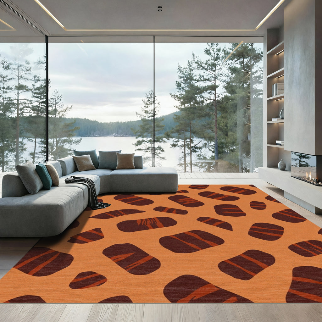 Bold Sienna Animal Print Rug