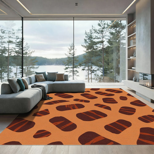 Bold Sienna Animal Print Rug