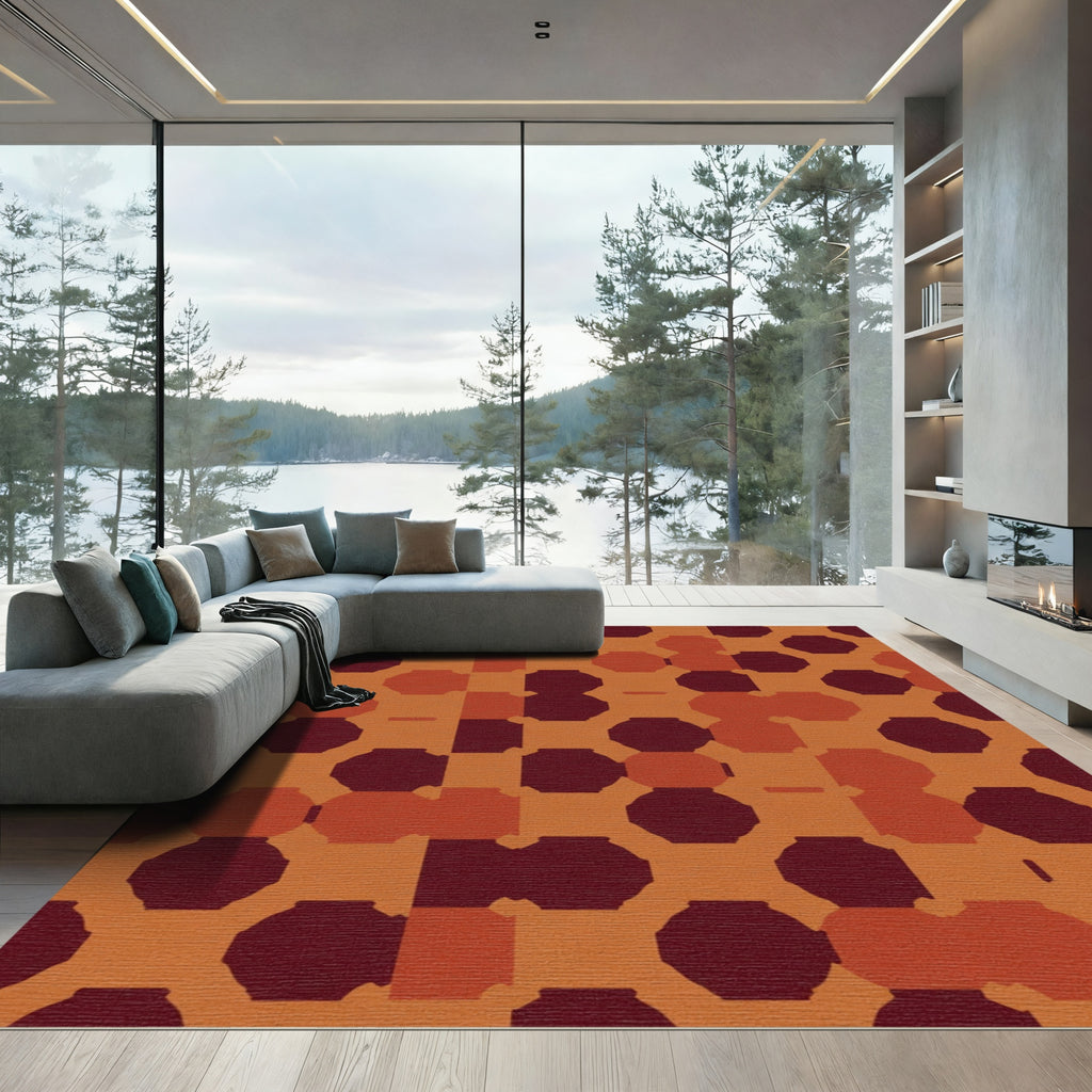 Earthy Octagon Diamond Blend Rug