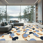 Woodland Camouflage Shapes Rug