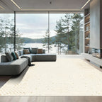 Subtle Gold Speckled Gradient Rug