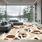 Earthy Abstract Floral Forms Rug