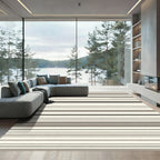 Neutral Tones Horizontal Stripe Rug