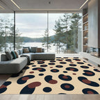 Taupe Leopard Spot Arrangement Rug