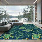 Sea Turtle Kelp Forest Rug