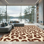 Brown Leopard Spot All Over Rug