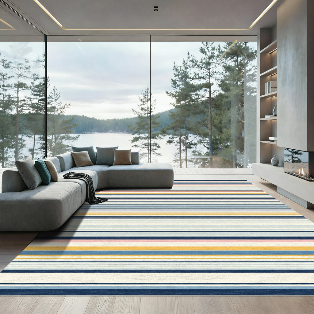 Nautical Stripes Wide Variety Rug