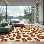 Brown Orange Spots Collection Rug