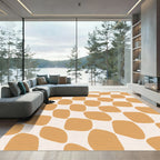 Amber Organic Square Check Rug