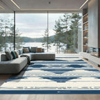 Indigo Stripe Mountain Arch Rug