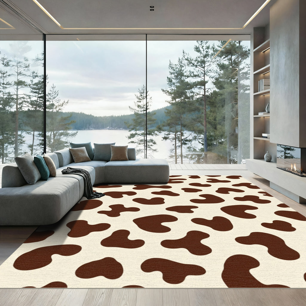 Brown Cream Holstein Spots Rug