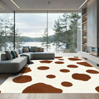 Brown and Cream Cow Spots Rug