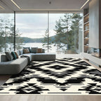Monochromatic Geometric Staircase Rug