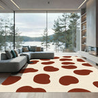 Brown Cream Spotted Cowhide Rug