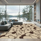 Earthy Beige Organic Blossom Rug