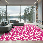 Hot Pink Leopard Spot Rug
