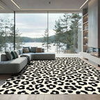 Cream Black Classic Animal Spots Rug