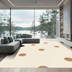 Earth Tones Polka Dot Rug