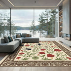 Forest Dweller Spider Mushroom Floral Rug