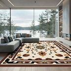 Earth Tones Folk Art Medallion Rug