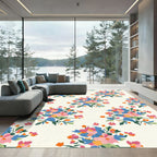 Whimsical Floral Bouquet Arrangement Rug