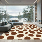 Brown Spotted Cream Dalmatian Rug