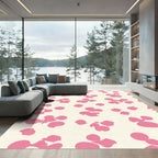 Pink Floral Scatter Rug