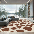 Brown Giraffe Spot Mosaic Rug